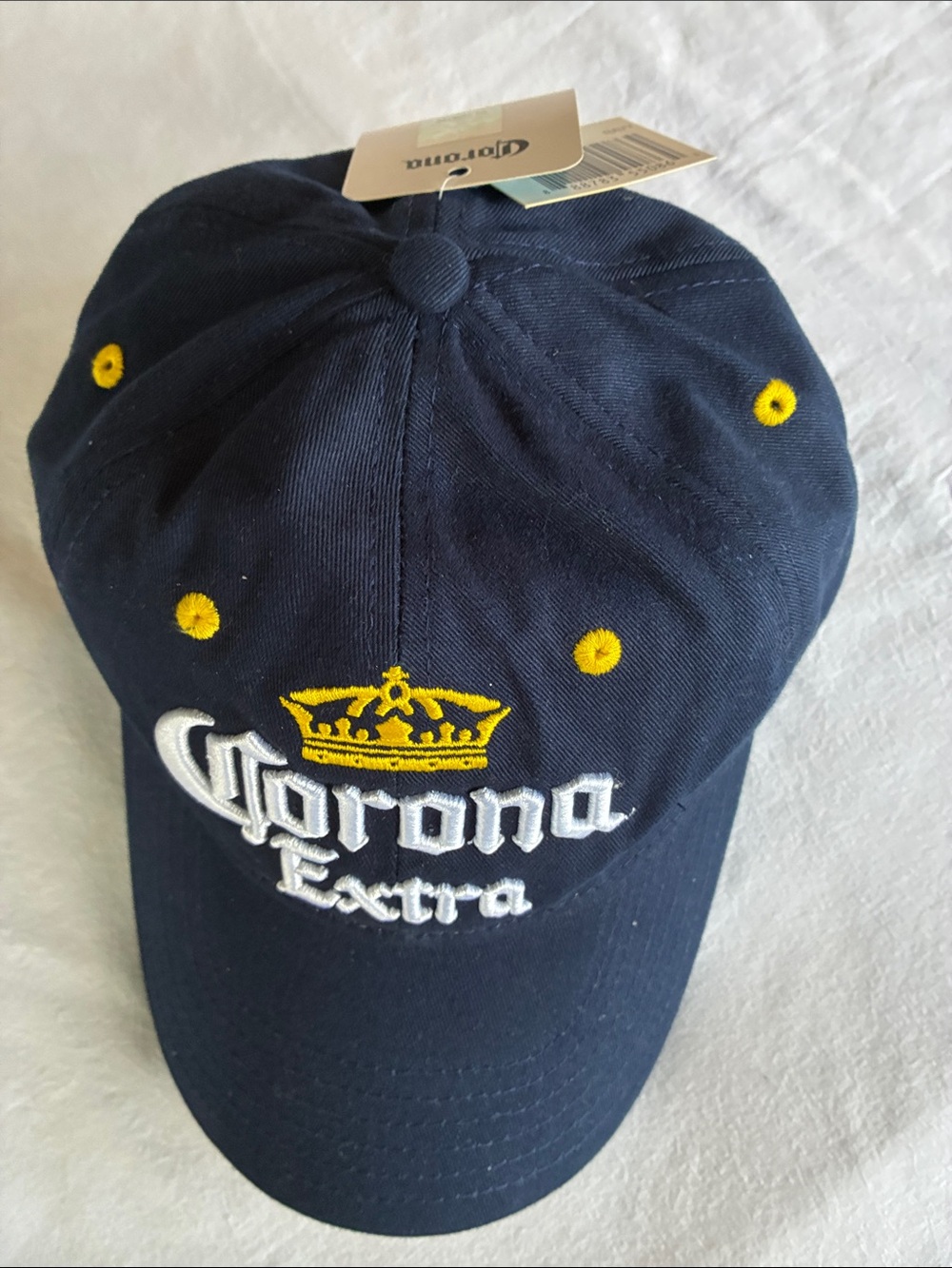 Corona Navy Blue & Yellow Embroidered Baseball Cap